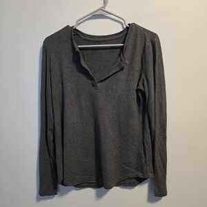 Bass Charcoal Long Sleeve Top